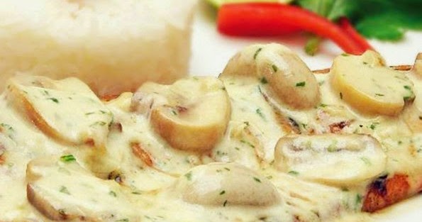 Trucha en salsa de champiñones