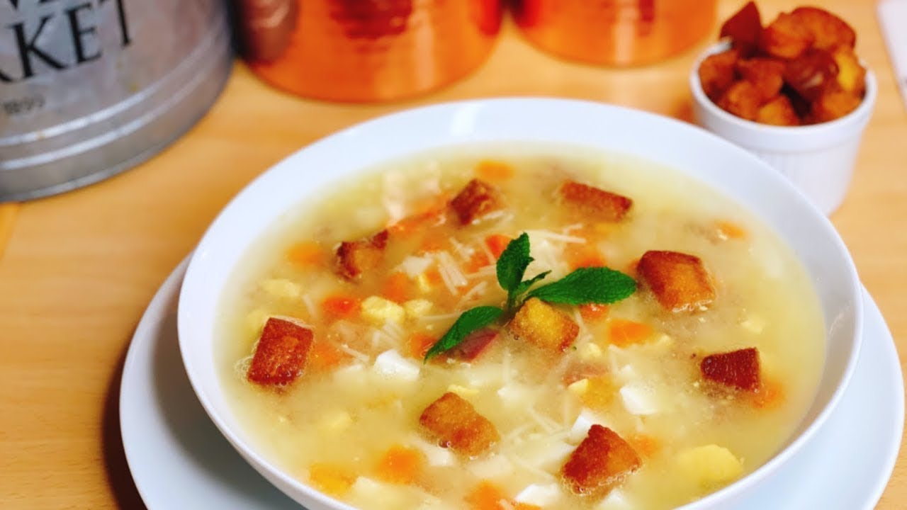 Receta sopa de picadillo