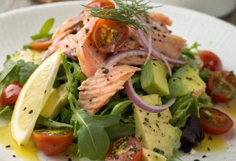 Receta de ensalada de trucha ahumada