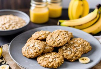 Receta de galletas de plátano
