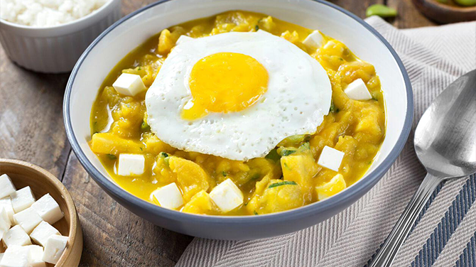 Receta de Ajiaco de papas Peruano