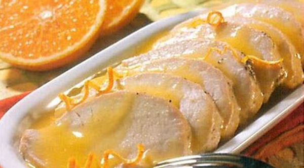 Receta Chuleta de cerdo salsa de naranja
