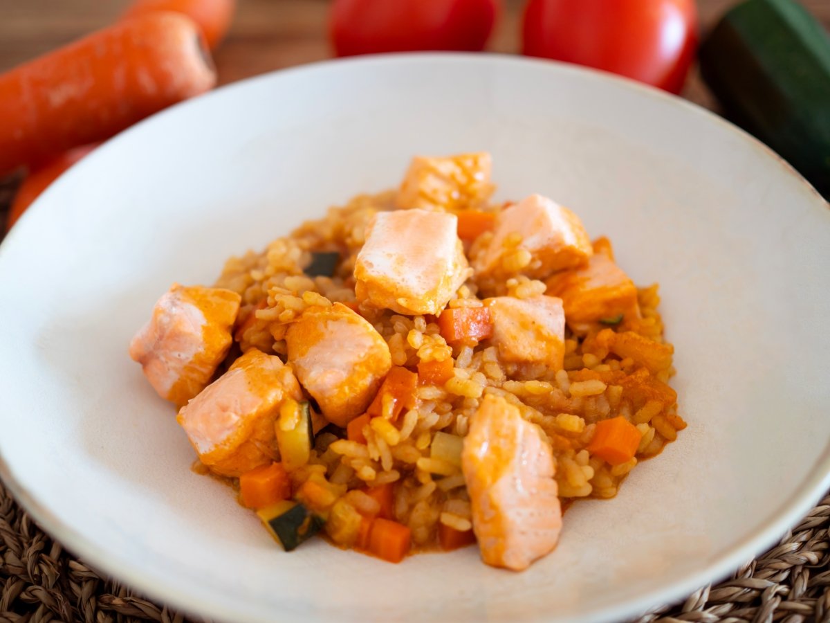 Receta Arroz con Salmon