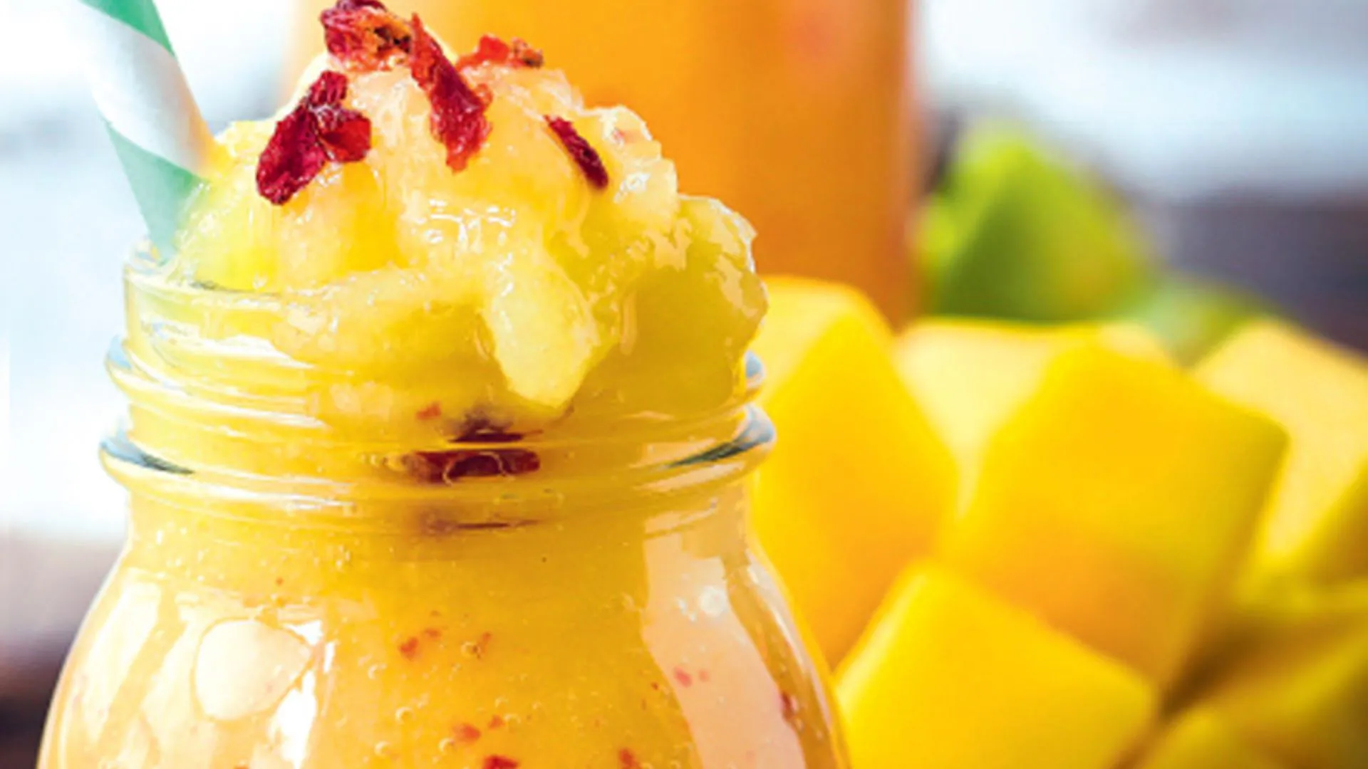 Granizado de mango y champan