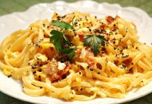 Receta de carbonara con curry