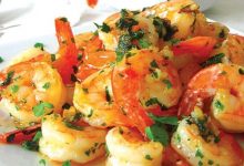 langostinos picantes con coriandro