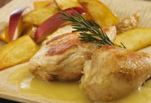 Receta de pollo con manzanas