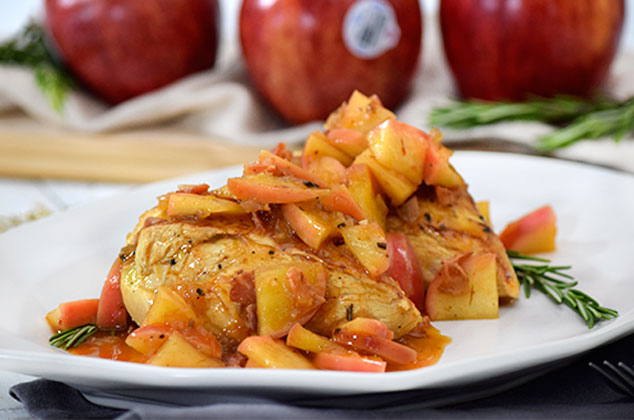 Receta de pollo con manzanas