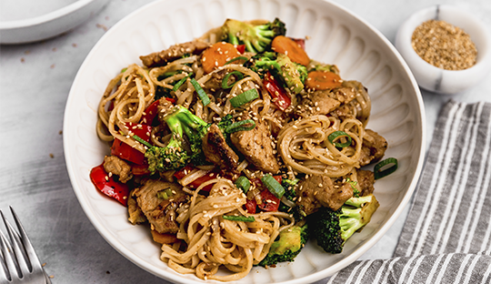  Cerdo con Salsa de Verduras