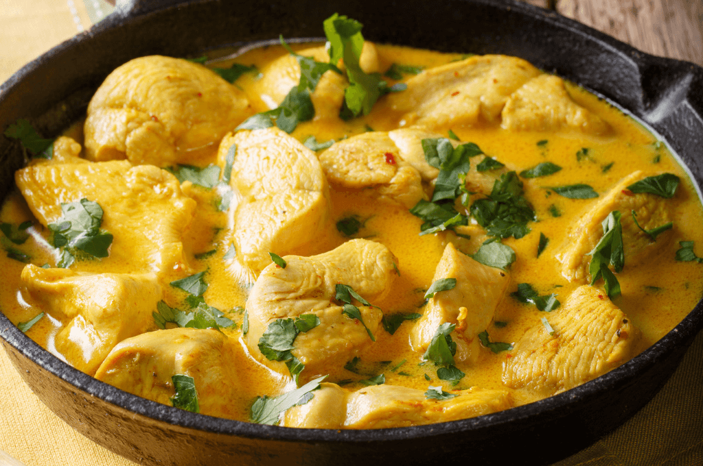 Receta de pollo al curry