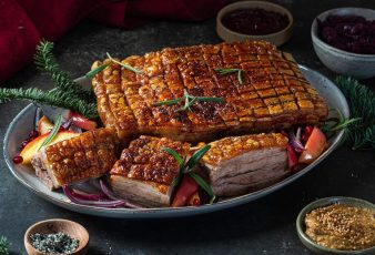 Panceta crocante para Navidad
