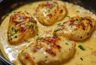 Pechuga en salsa cremosa de estragón