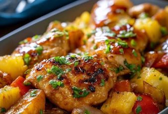 Receta de pollo ala hawaiana
