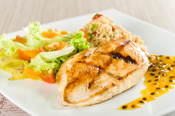 Pollo en salsa de maracuyá