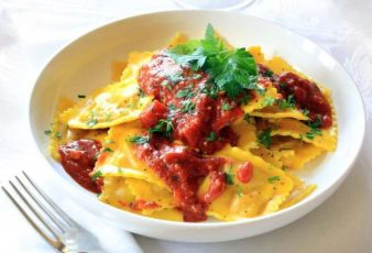 Receta de ravioles con carne